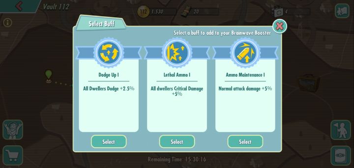 Buffs from combat nodes