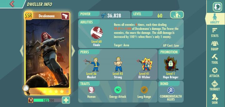 Desdemona dweller info