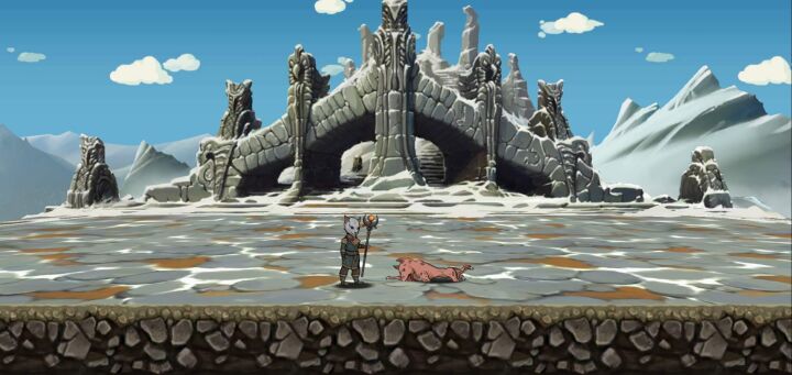 Saashi over a dead fallout creature