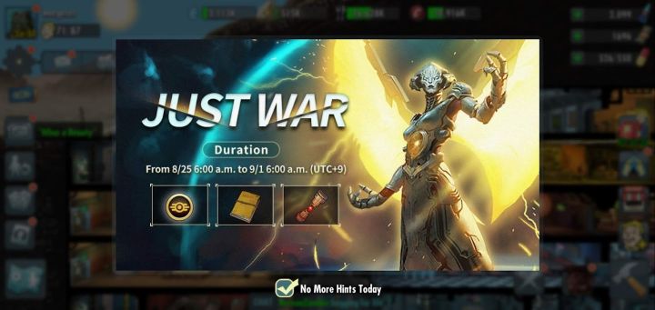 Just War is just a side perk of the event